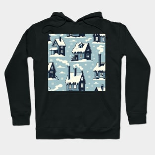 Winter Houses Pattern Hoodie